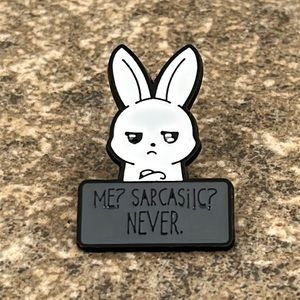 Rabbit funny‎ Brooch lapel pin backpack pin